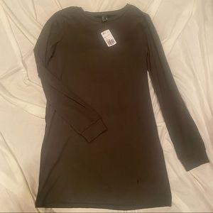 NWT F21 Long Sleeve Tshirt Dress in Green Size Med